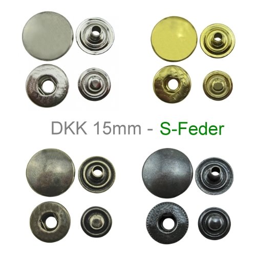 Druckknöpfe 15mm-S Druckknöpfe 15mm-S