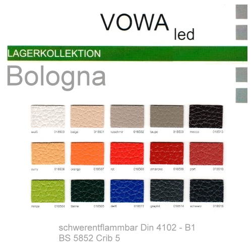 Kunstleder BOLOGNA <b>(B1)</b> Kunstleder BOLOGNA <b>(B1)</b>